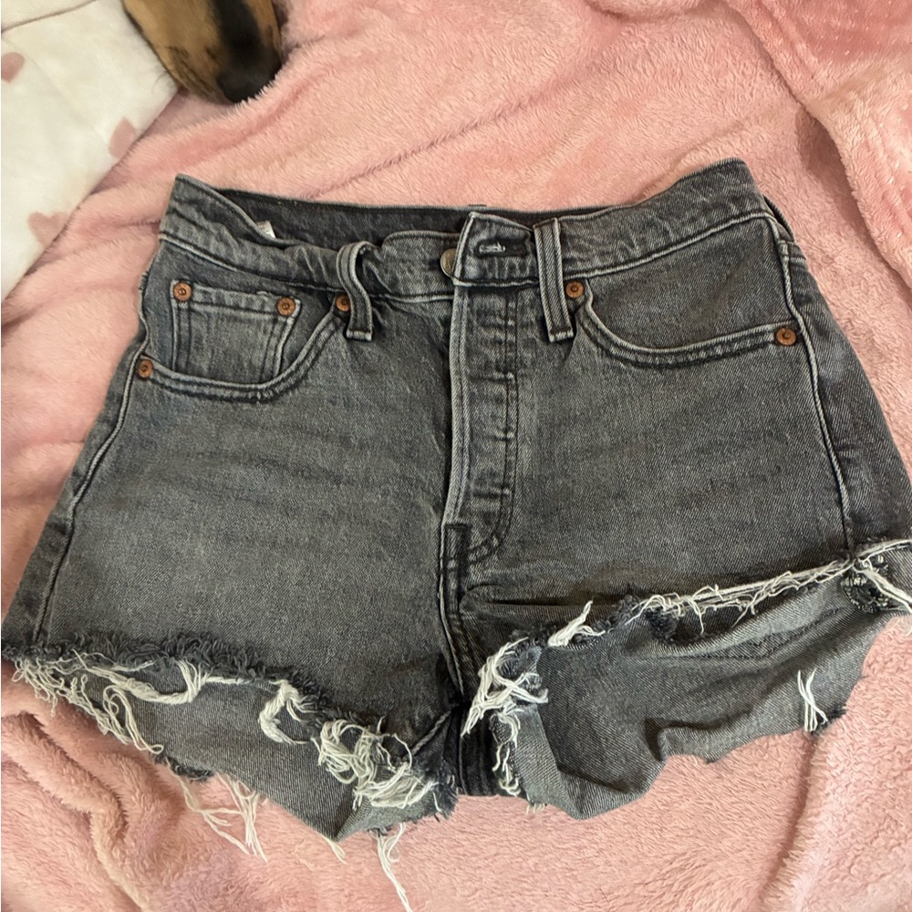Casual Gray Denim Shorts